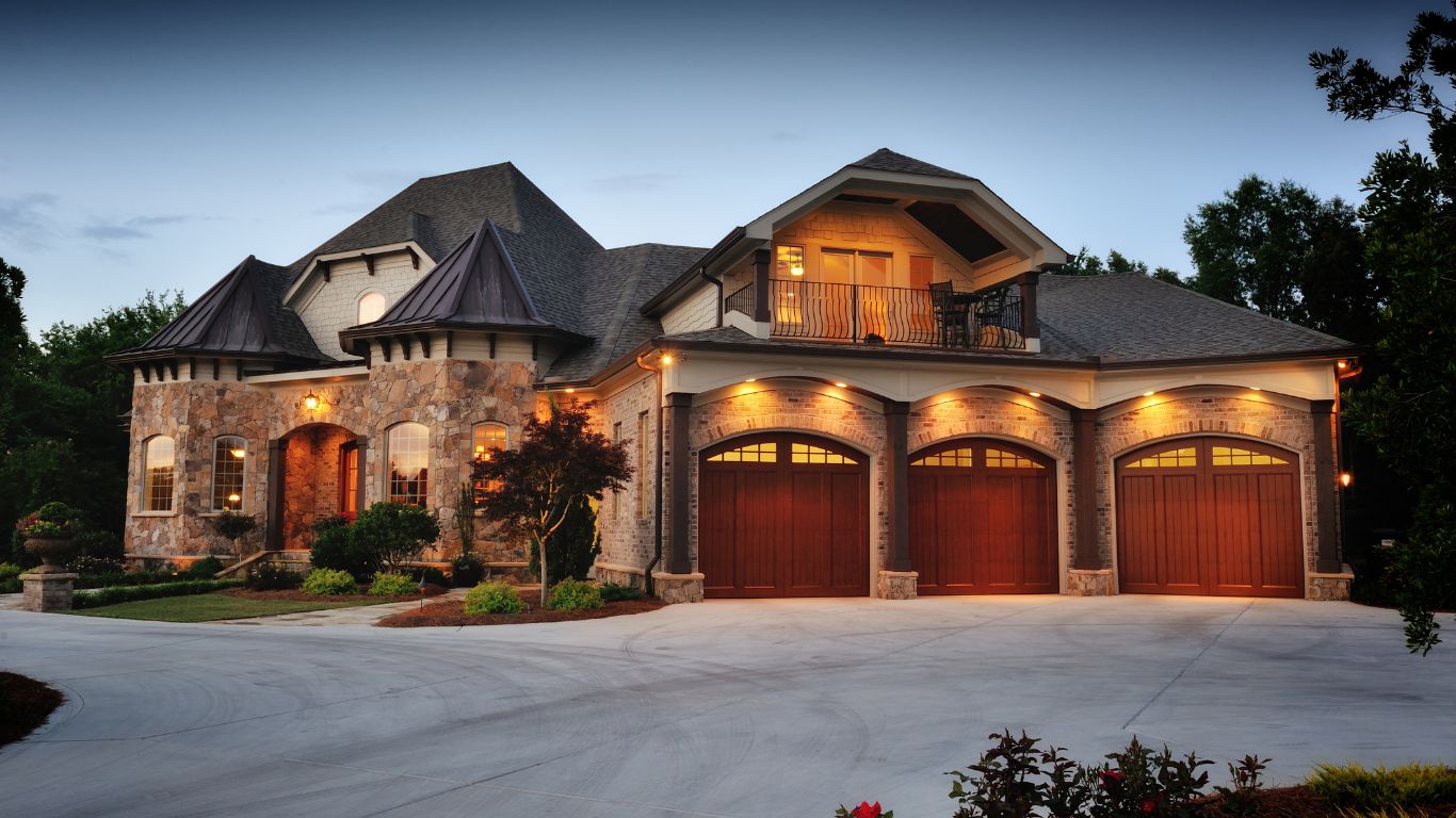 A handsome brick manor house