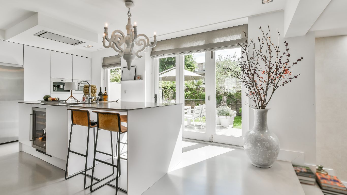 A bright, newly finished kitchen